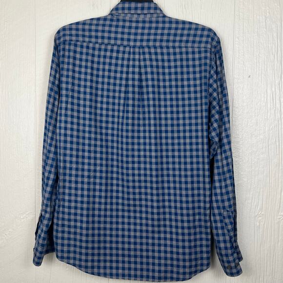 Rodd & Gunn shirt men’s XL sports fit blue check/plaid Woven in Italy - Picture 4 of 7